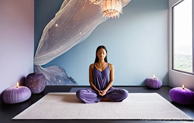 별자리와 명상 기술 - **Prompt 2: Elemental Harmony in Meditation**
    "A visually rich and harmonious scene depicting fo...