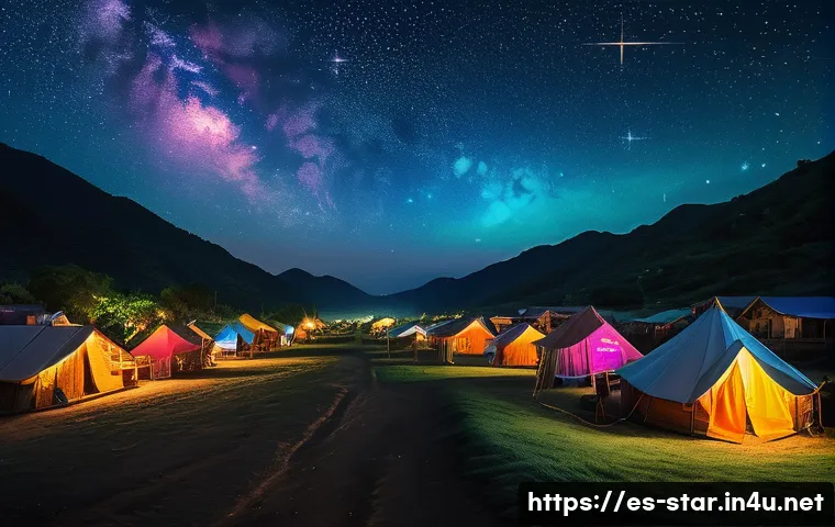 별자리 기원 - A majestic night sky over a traditional Latin American village during a cultural festival, vibrant c...