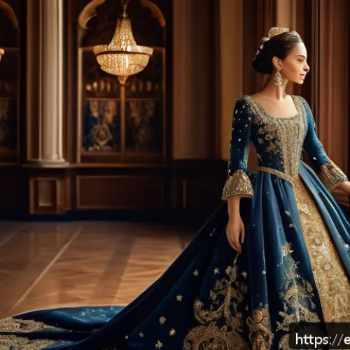 Home 33 별자리와 패션 역사 - A sophisticated Renaissance noblewoman dressed in an elegant gown richly embroidered with zodiac con...