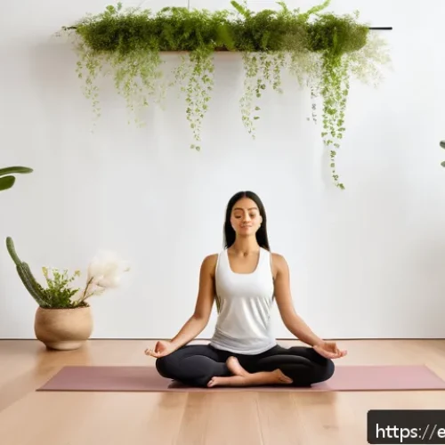 Home 17 별자리와 에너지 힐링 - A harmonious indoor space bathed in natural light featuring lush green plants and earthy tones like ...